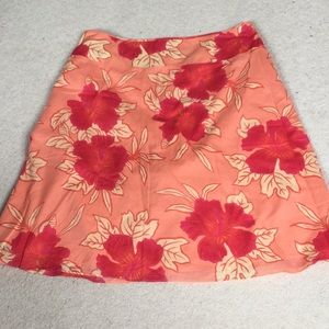 Flower a line skirt